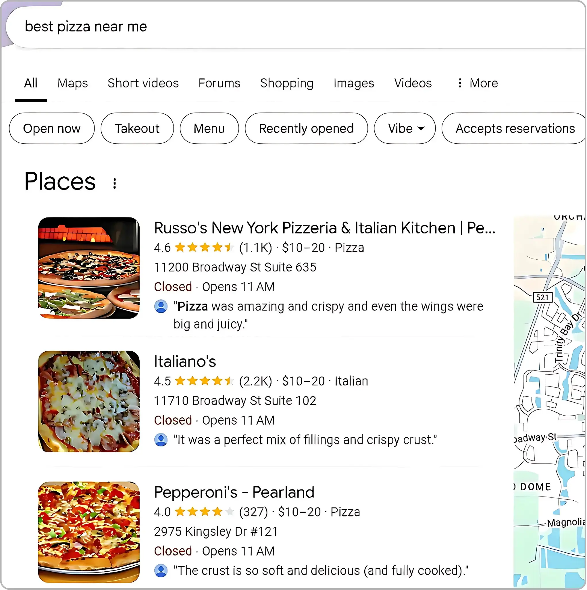 Near me searches example