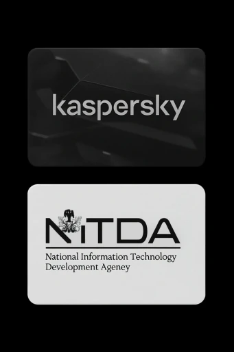 Kaspersky and NITDA logos symbolizing cybersecurity partnership and digital compliance with Profiled Nigeria