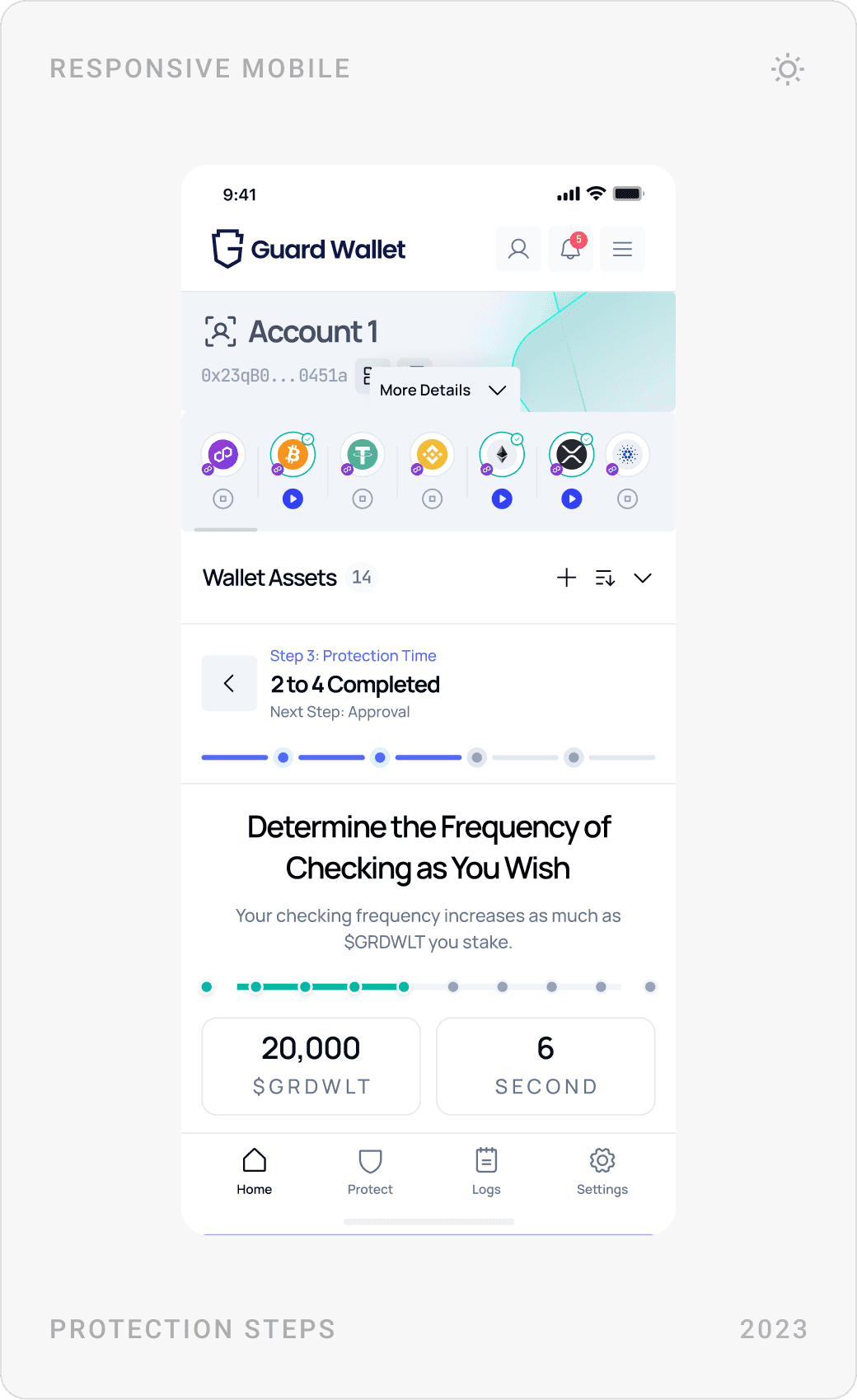 Professional Protection Steps Mobile Design