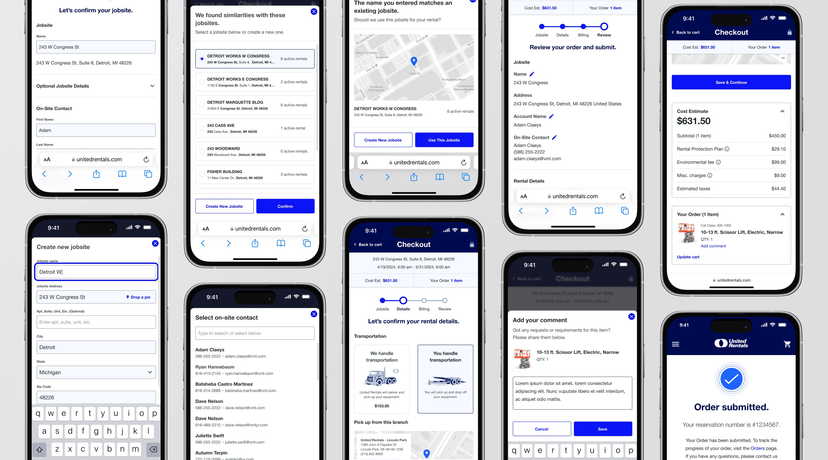 Checkout Mobile UI
