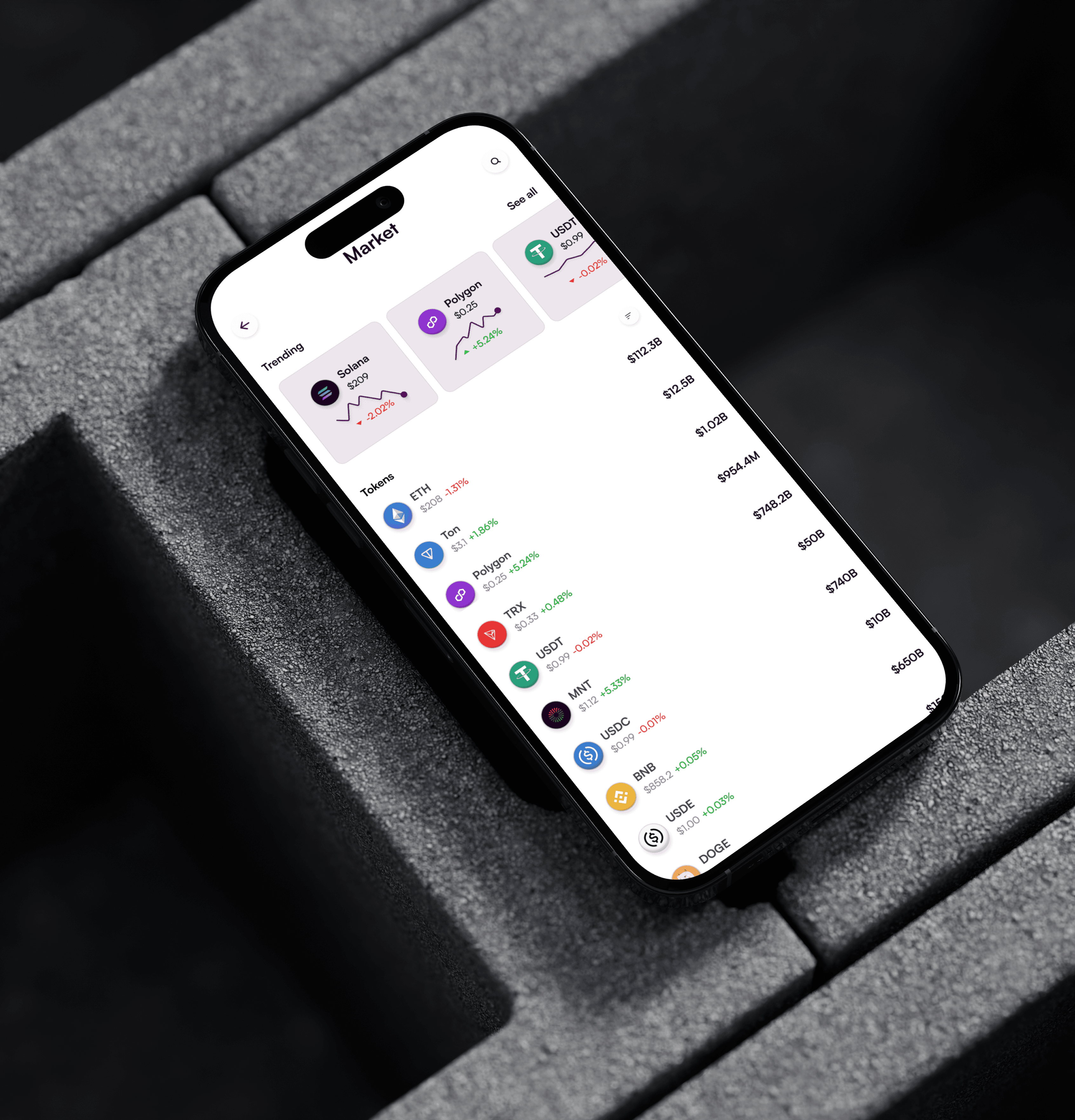 Desktop view of liquidex trading screen