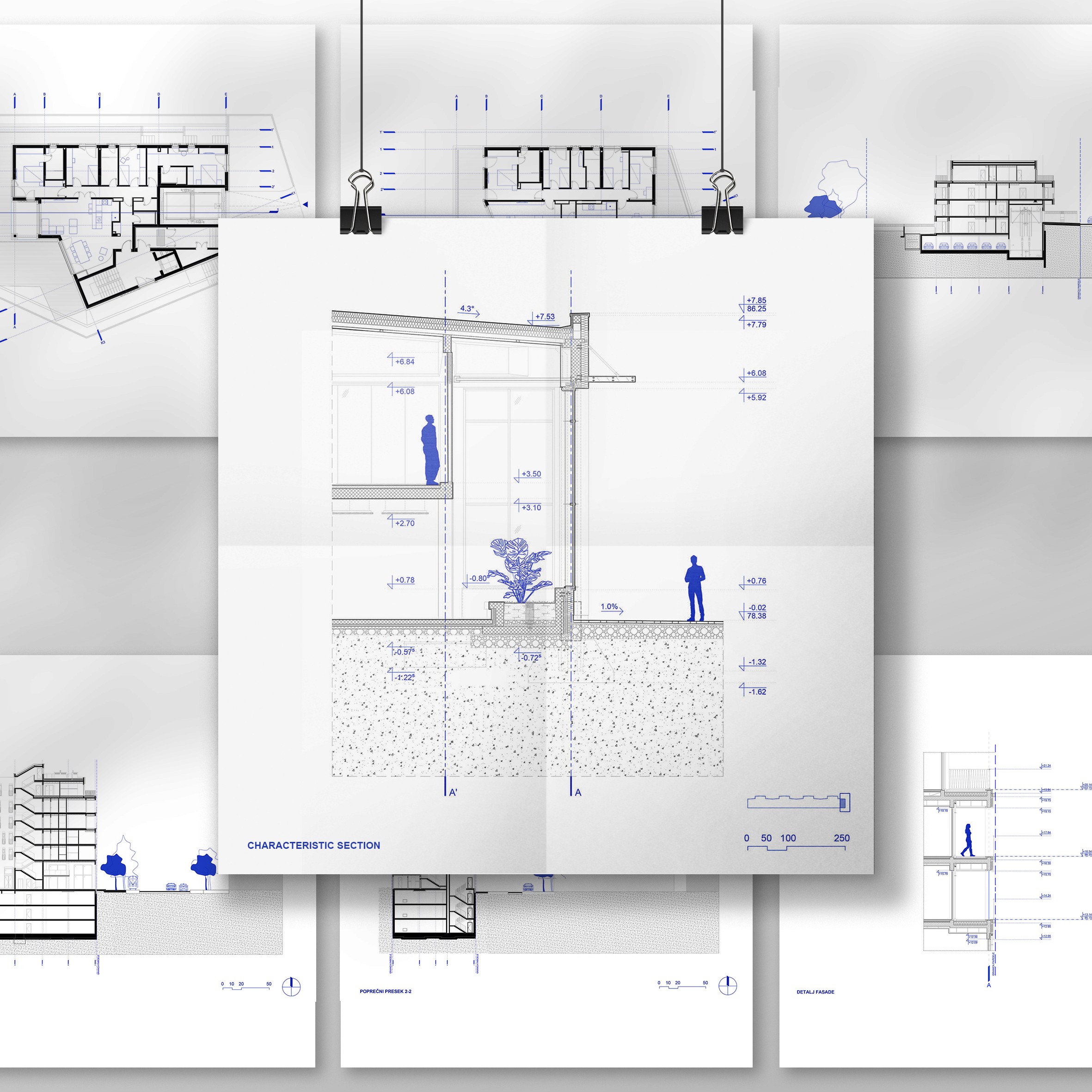 Architecture graphic design plans & details