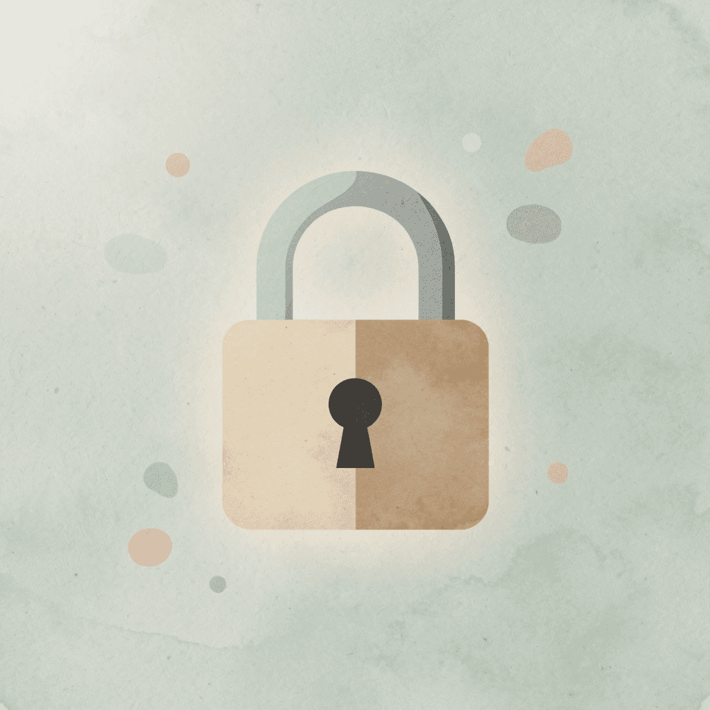 Lock icon representing false sense of security