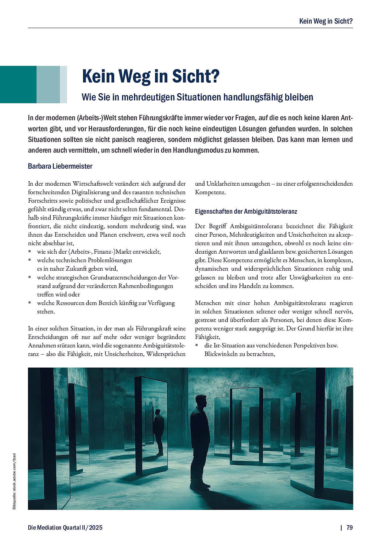 Cover: Wie Sie in mehrdeutigen Situationen handlungsfähig bleiben