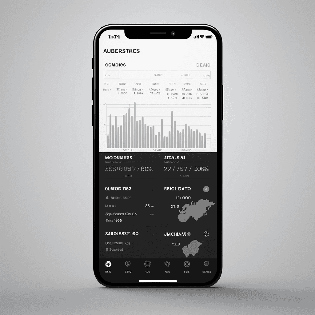 Mobile app mockup