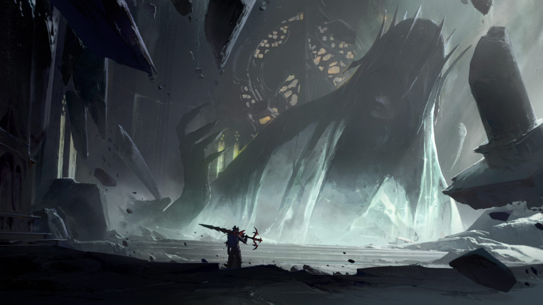 Rowena’s sister appears heavily injured in a dramatic scene from the Apex Legends trailer by Riot Games.