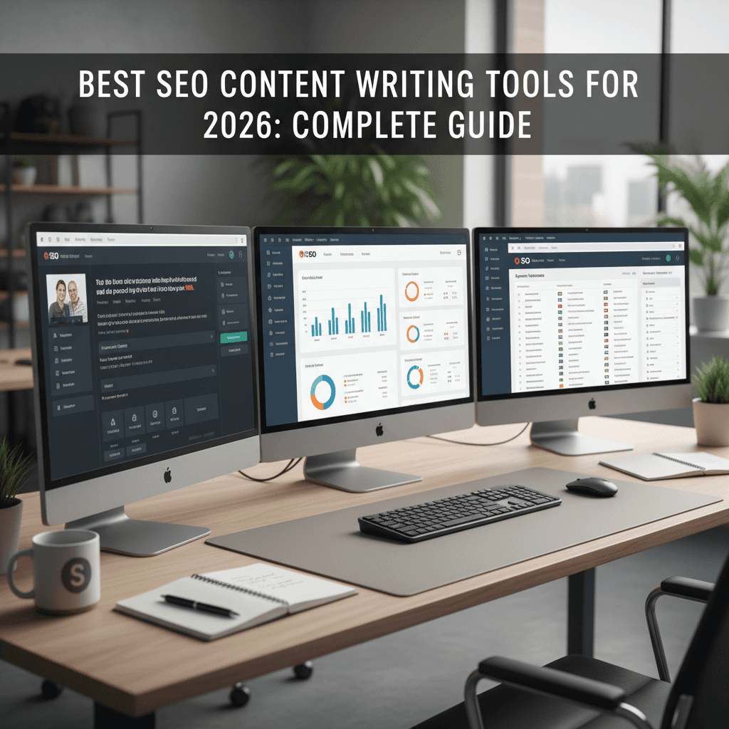 SEO content writing tools dashboard interface showing keyword optimization features
