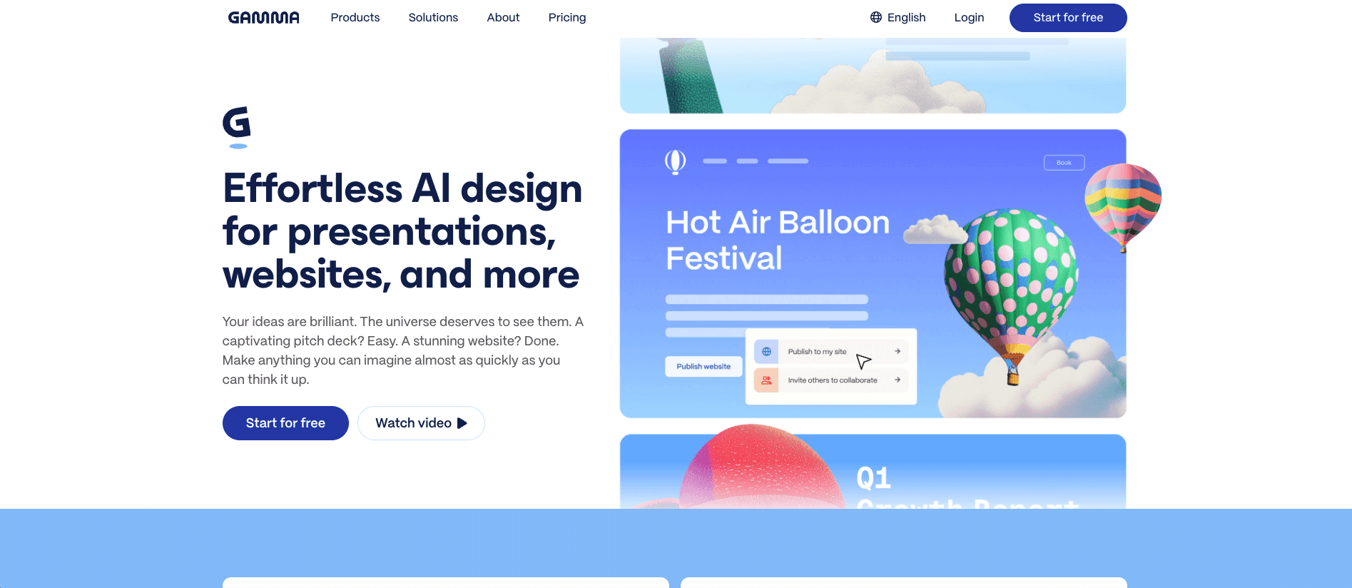 Gamma homepage