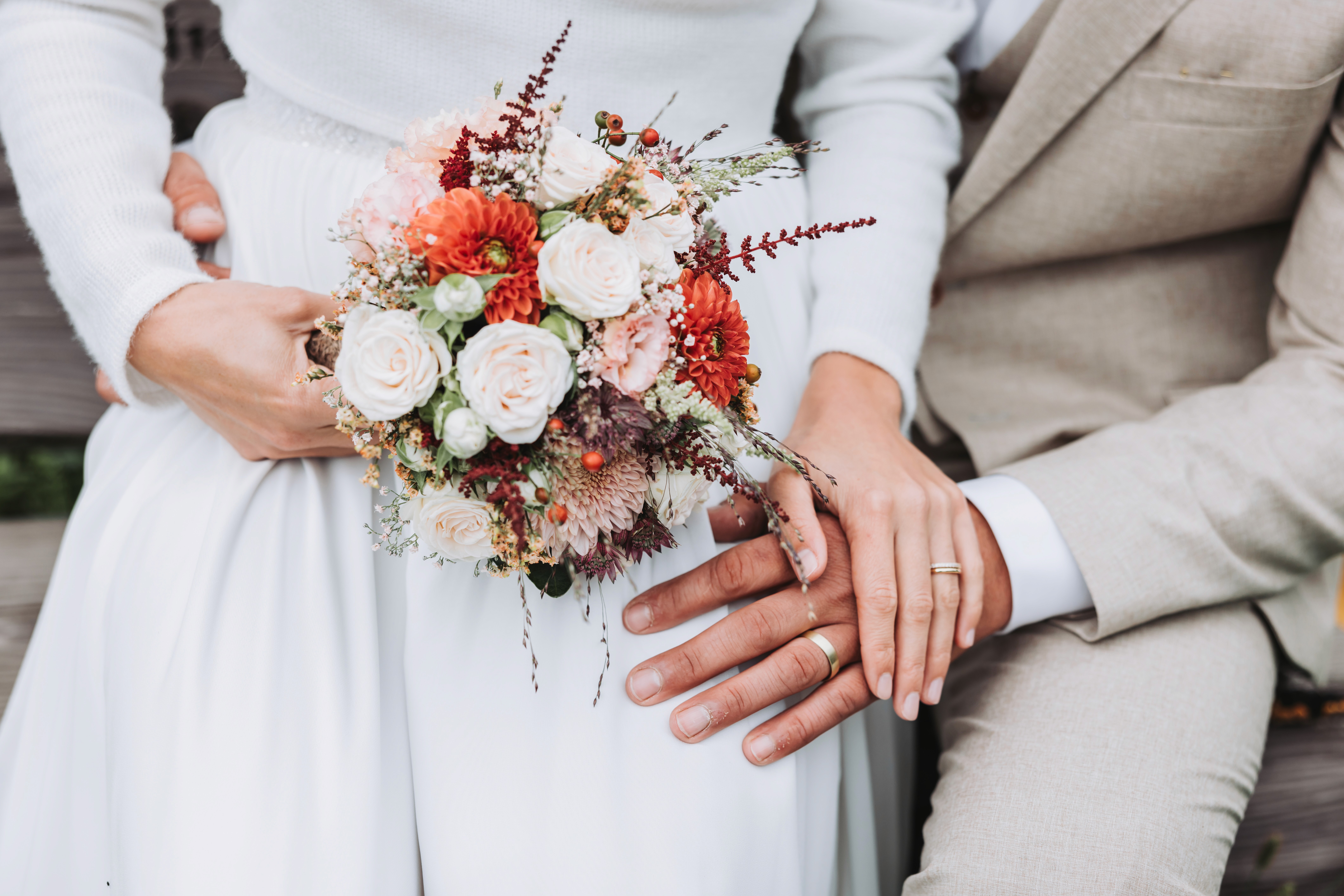 Stylish model in crowd