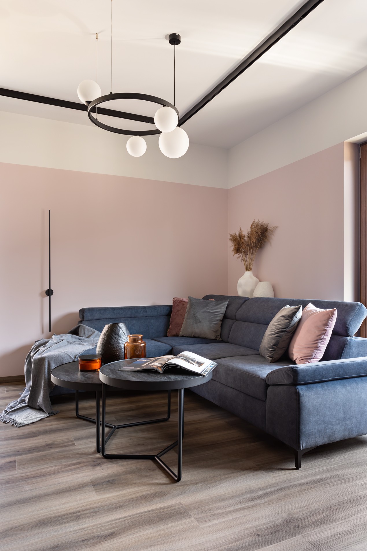 navy blue corner sofa