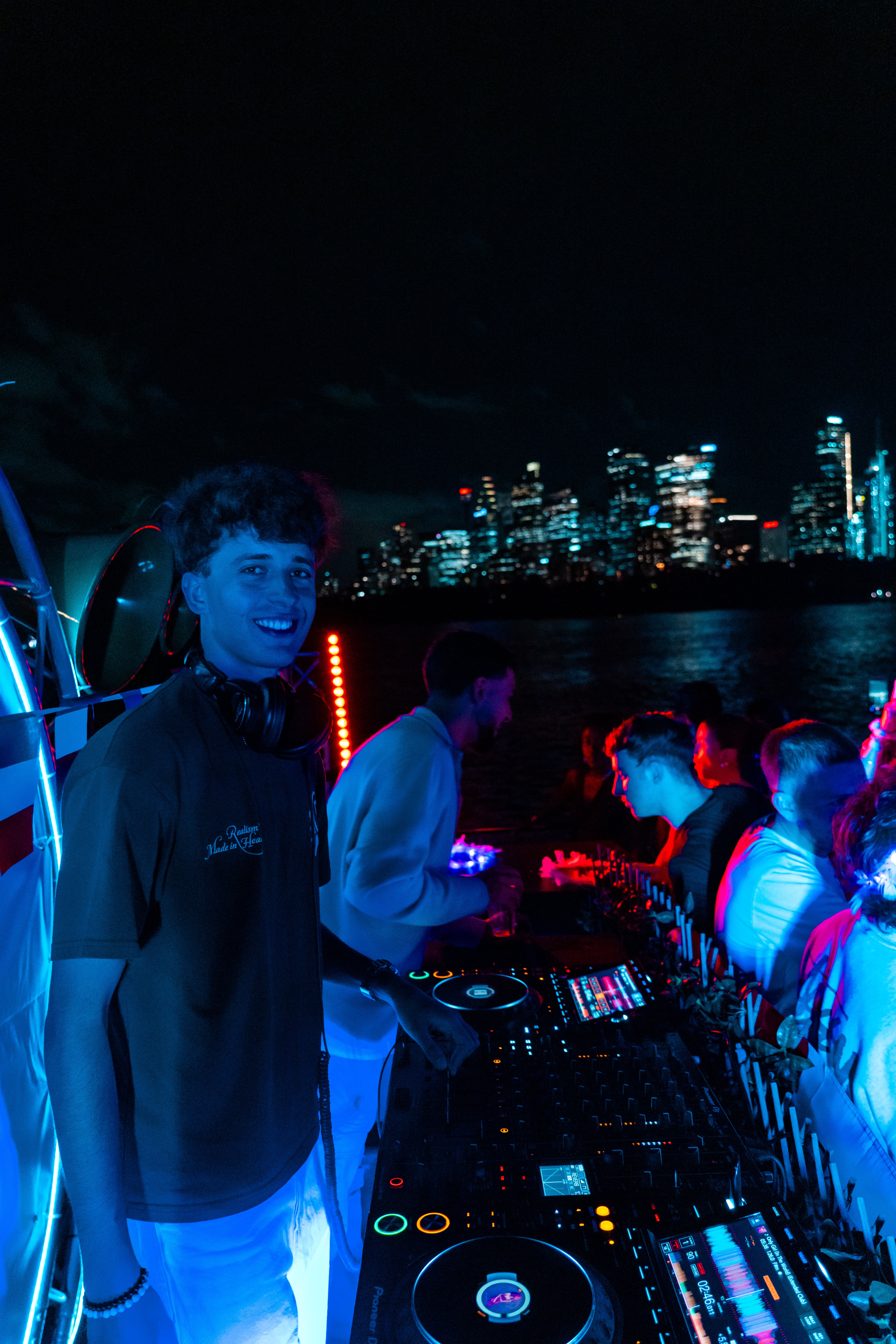 DJ playing in a club