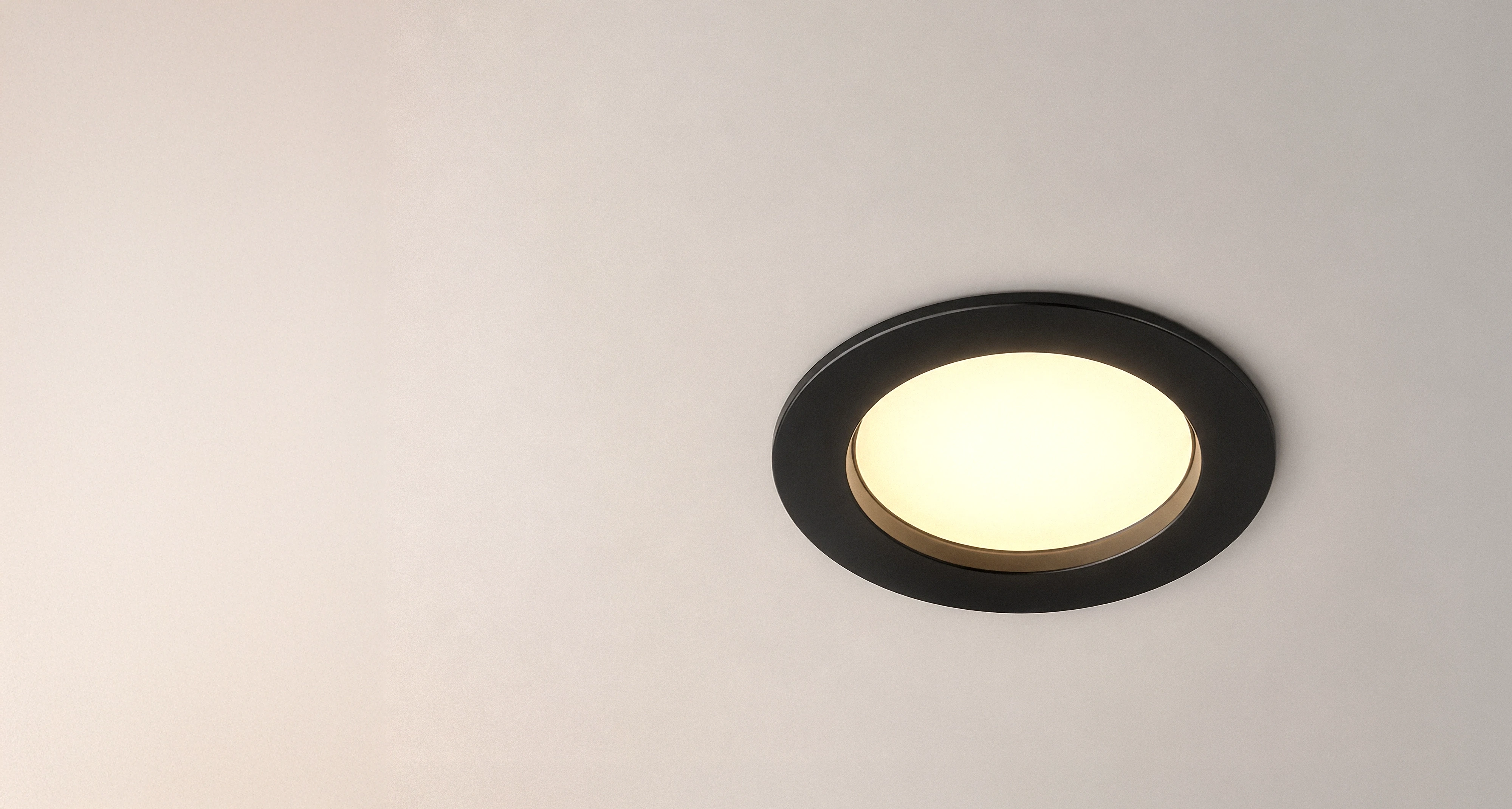 Czarna zintegrowana oprawa sufitowa LED Enix 10 Plus typu downlight IP54 z regulacją barwy światła