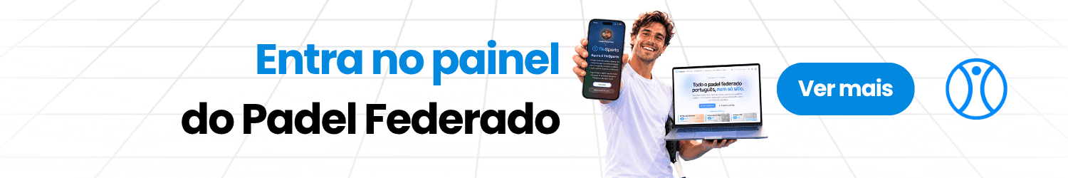 entra na nova plataforma do padel federado português