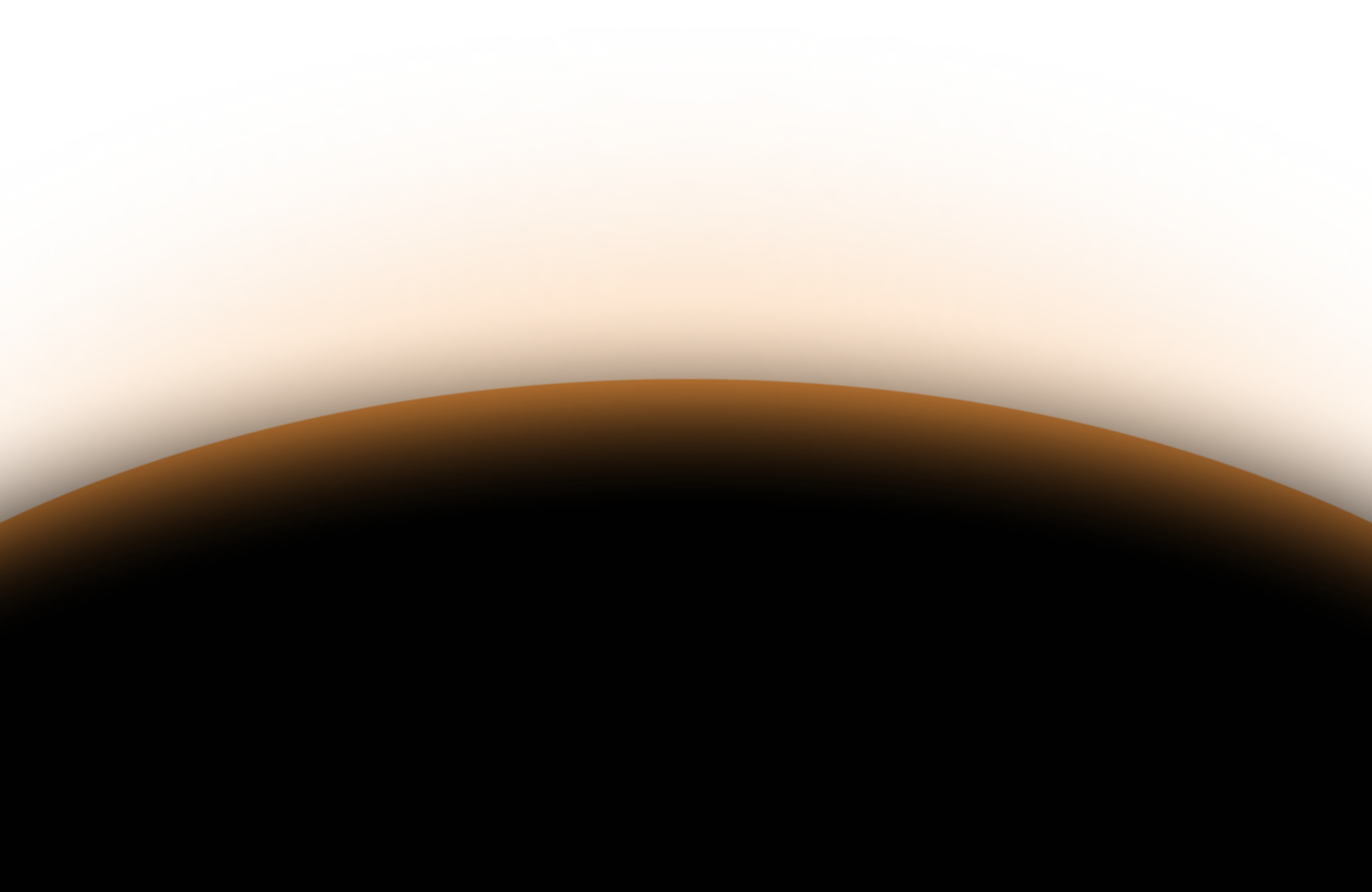 Abstract yellow, orange, and black gradient depicting a sunrise.