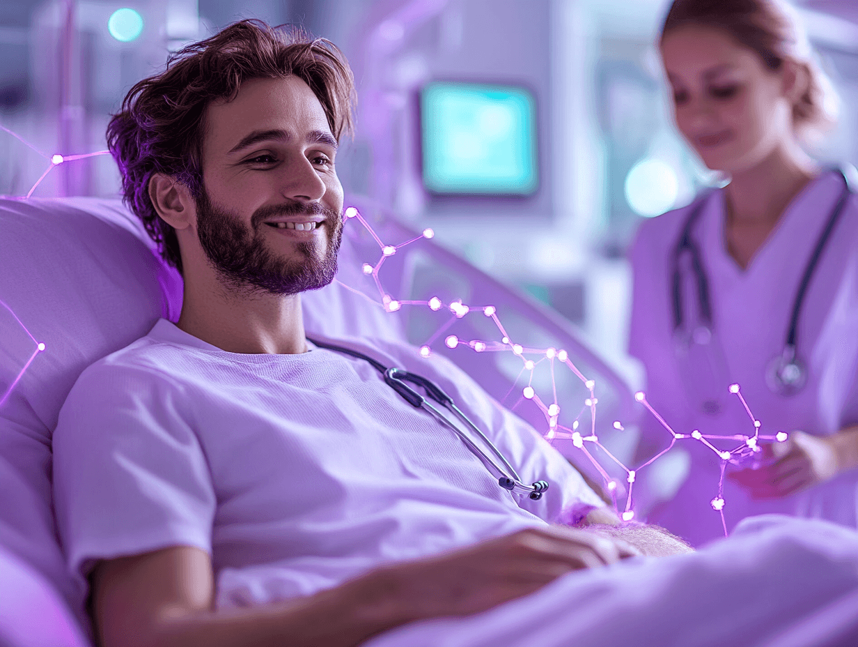 Patient liegt im Bett