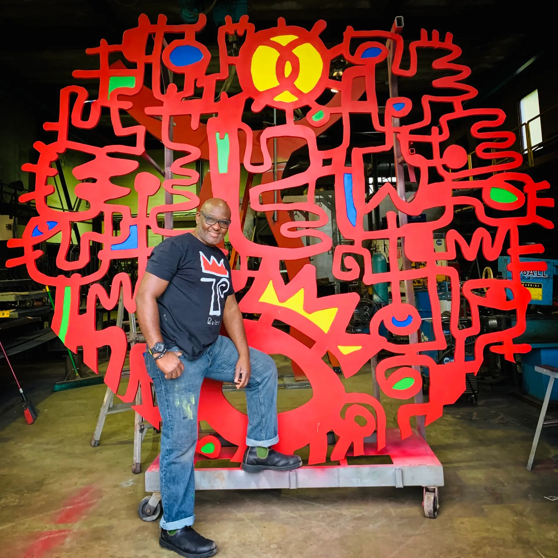 Hope And Dream Under
Glory, c.2019
Painted steel
Size: 20 feet
Boone Elementary
School, SE Washington
DC