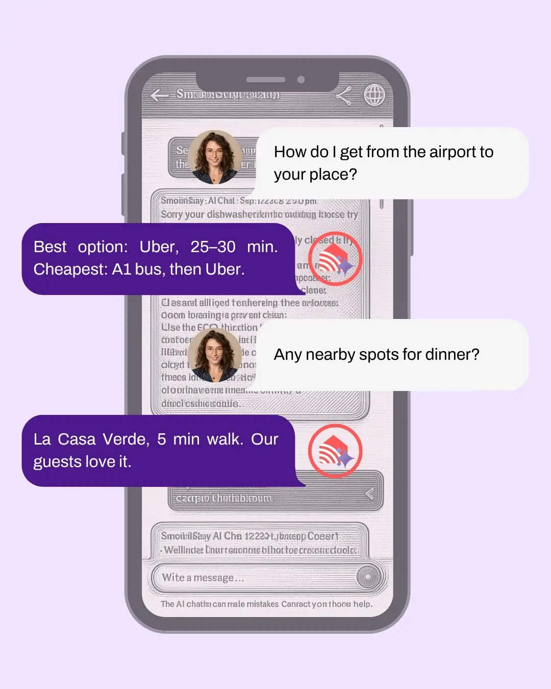 AI hospitality concierge by SmoothStay