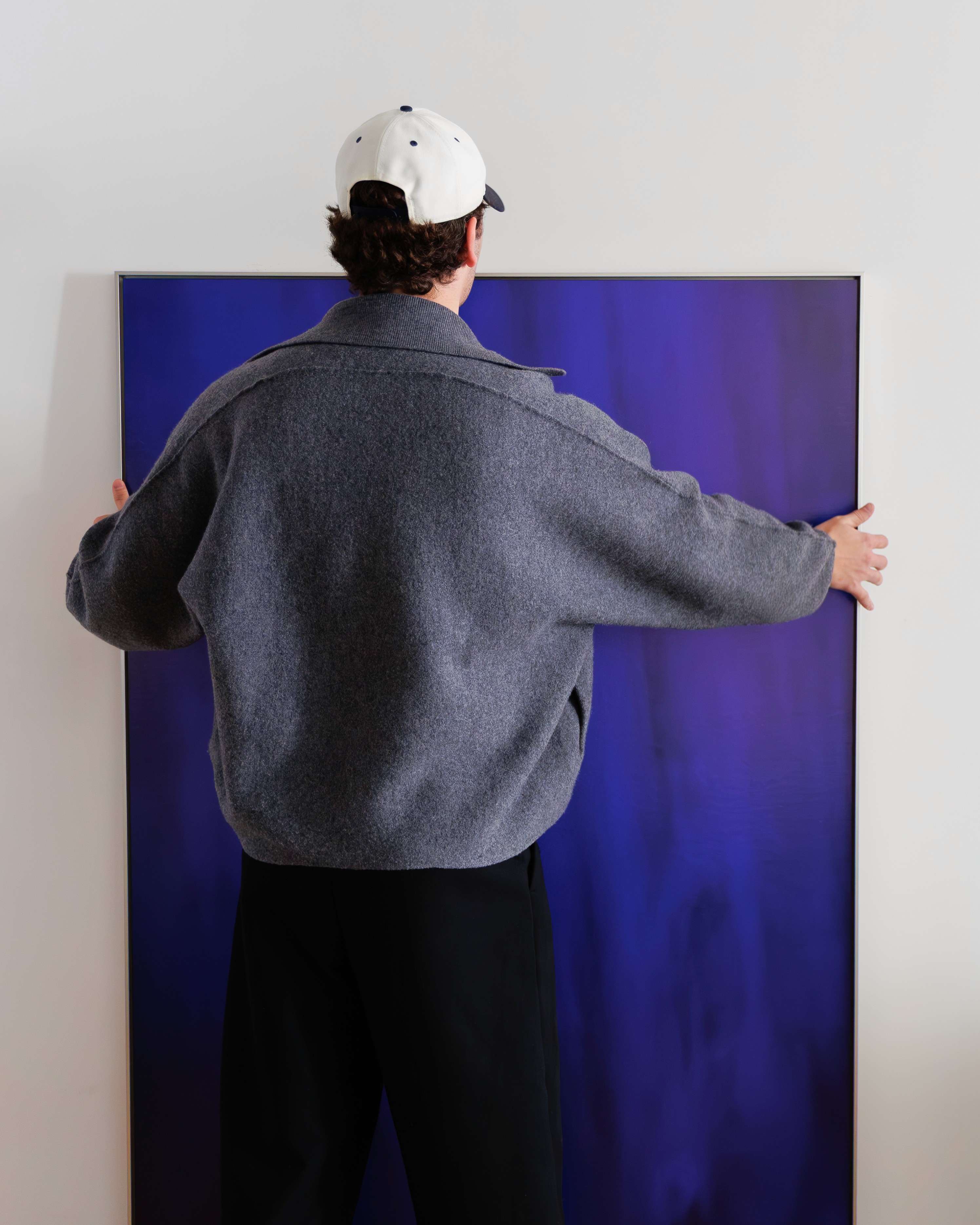 Painting brushes on a table