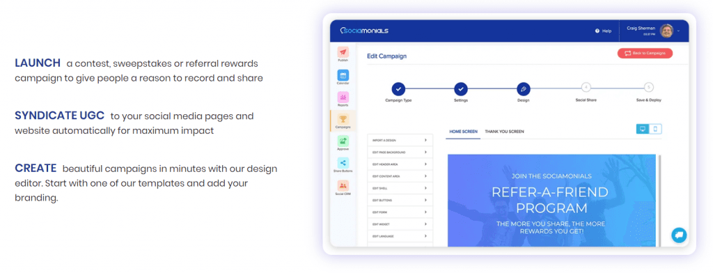 sociamonials for ugc management
