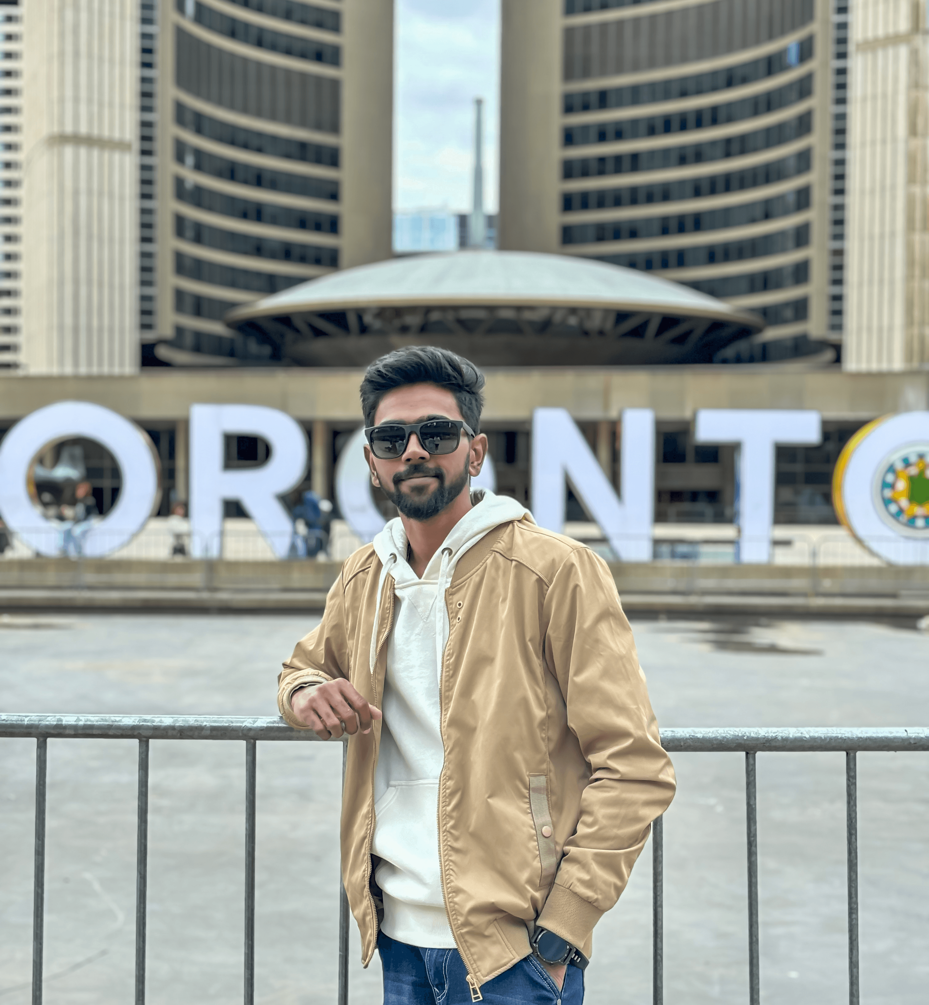 Close up of a man holding design papers