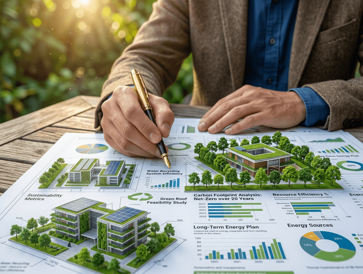 A man and a woman, both in business attire, are engaged in a serious discussion at a table with documents. The setting conveys a professional tone.