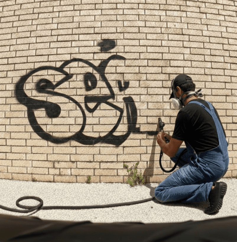 graffiti removal no ghosting