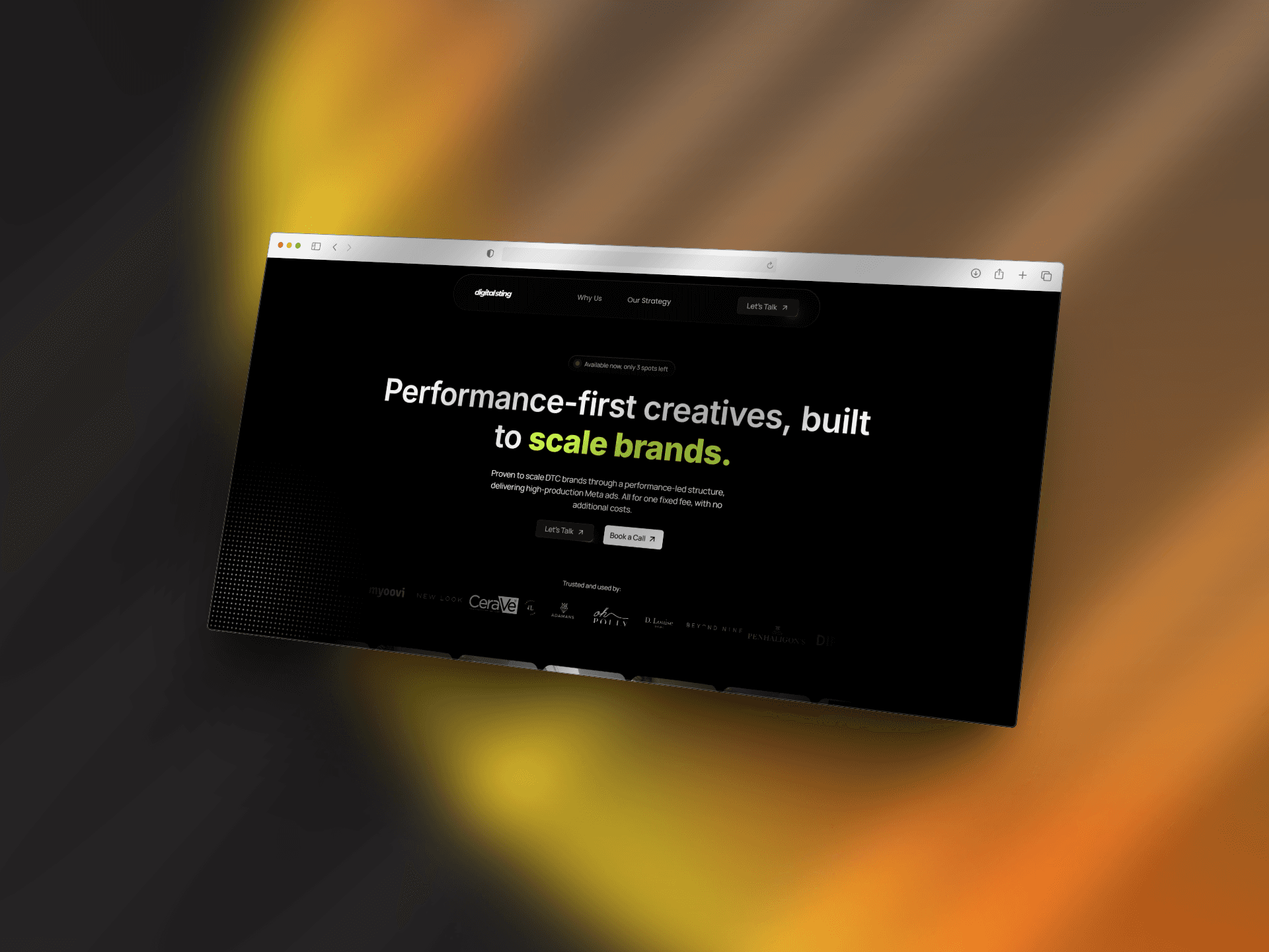 Digital infrastructure and agency website built by BIGTASK for SeenByMany, featuring precision tracking and minimalist design.