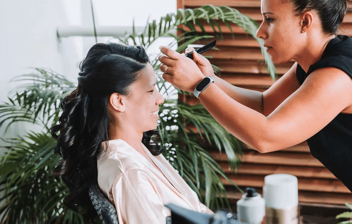 Mise en beauté et coiffure de la mariée — David Dijoux Photographe 974
