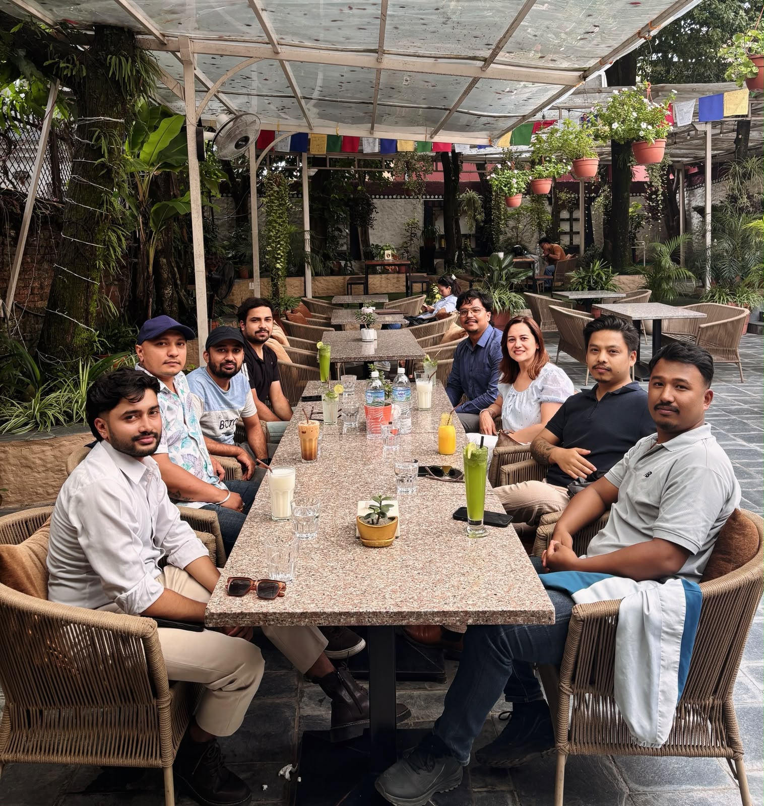 XylonTech team sharing a meal together