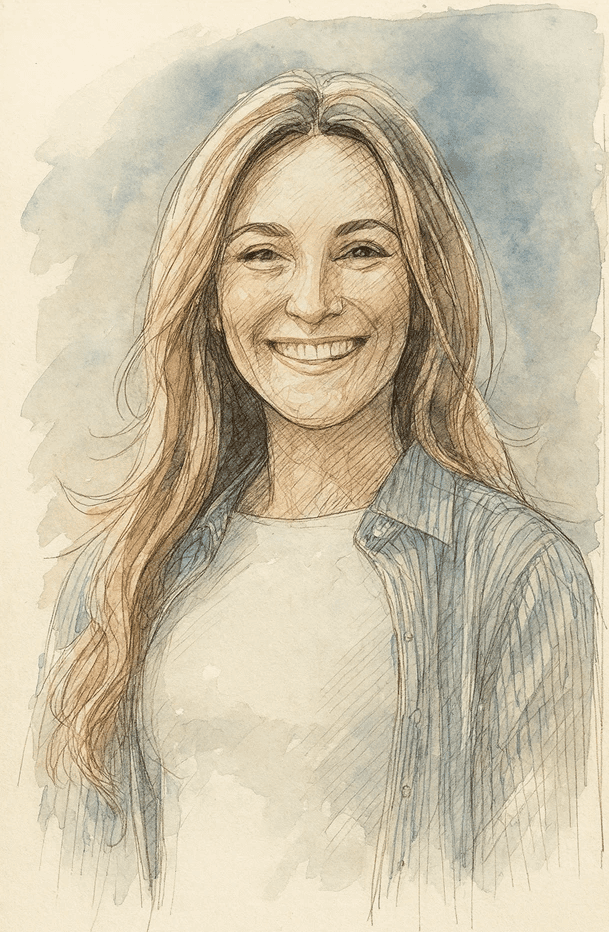 Close-up portrait of a person