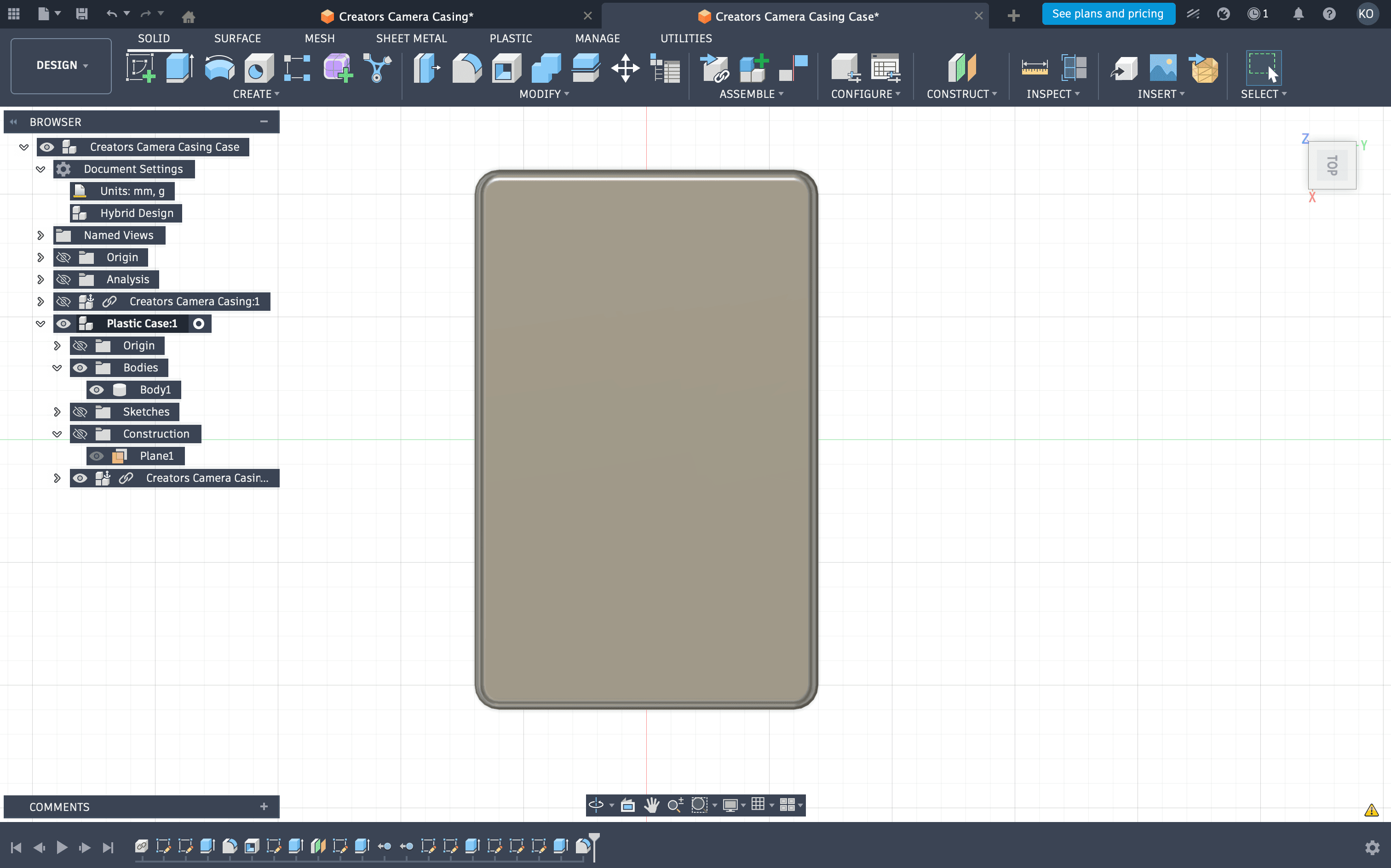 Debugging a fillet error at a sharp corner