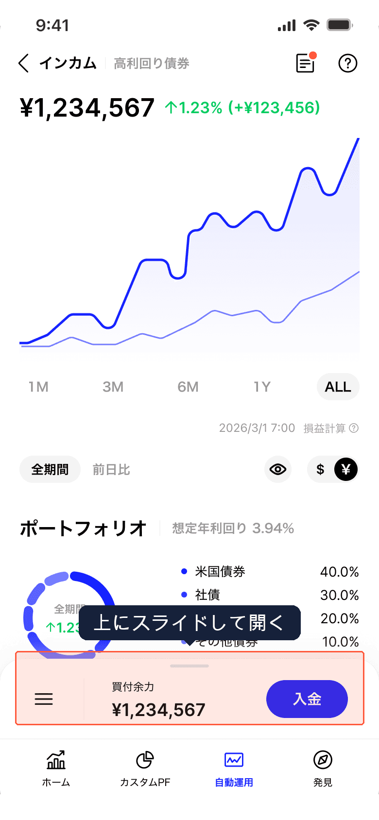 ブルーモインカムの画面