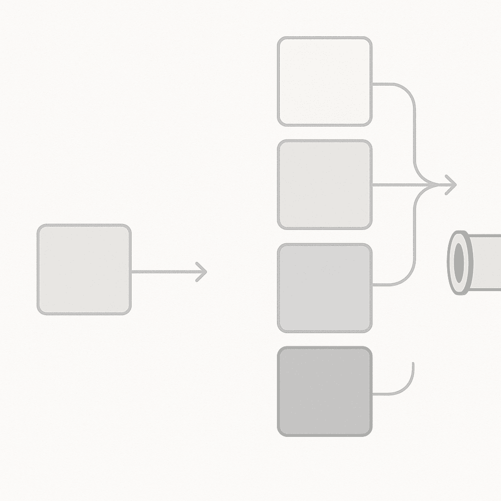 Side-by-side stacks contrasting single-layer monitoring tool with Relixir's three-layer end-to-end GEO platform