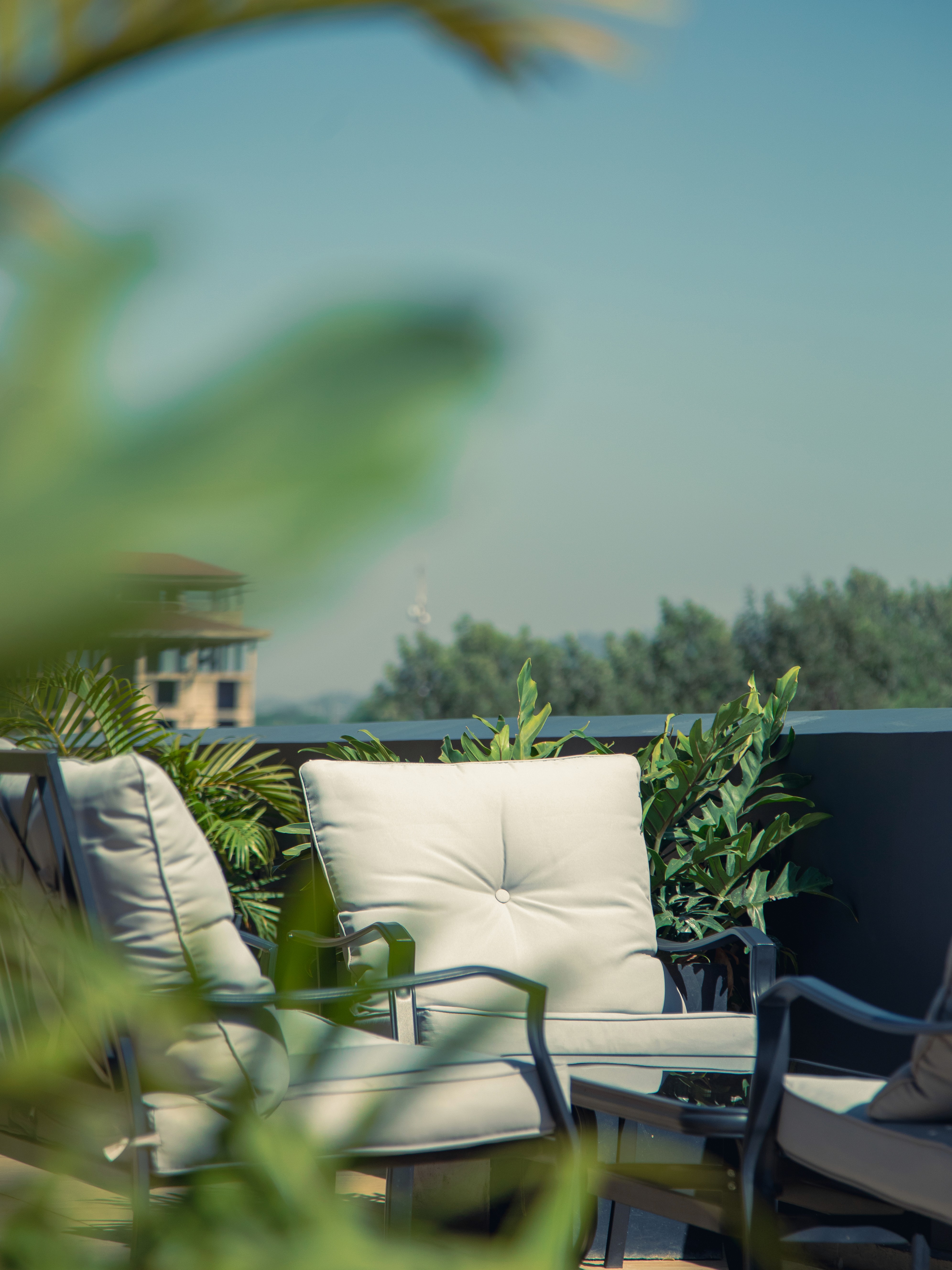 Relaxed rooftop dining space at Mafao Village Restaurant