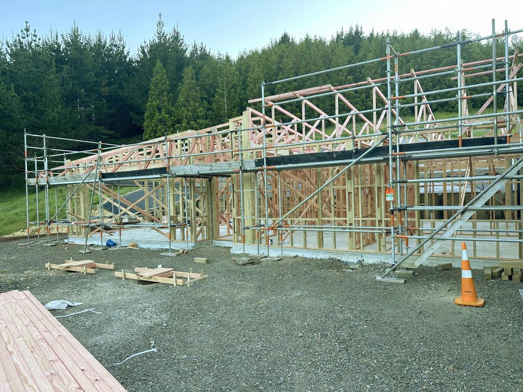 Fine black wood cladding of an East Auckland light commercial shed