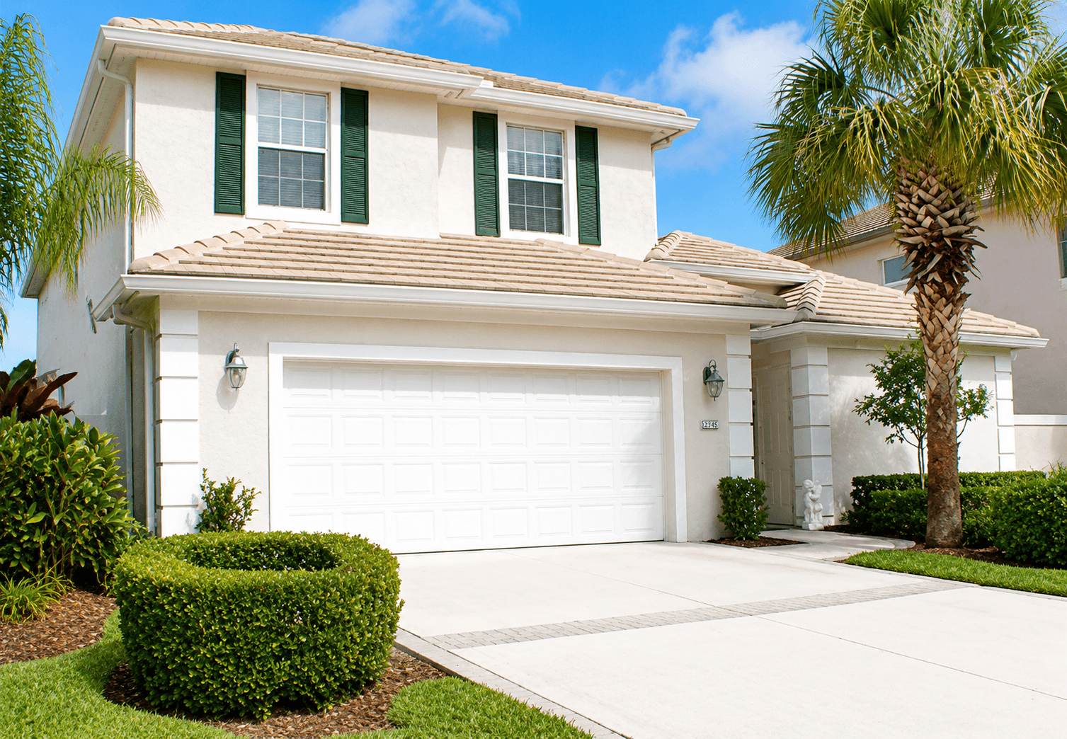 2000 New Roof Construction in Sea Oaks Lakeview Estates, Vero Beach with Entegra Broomswept Flat Tile in Sand
