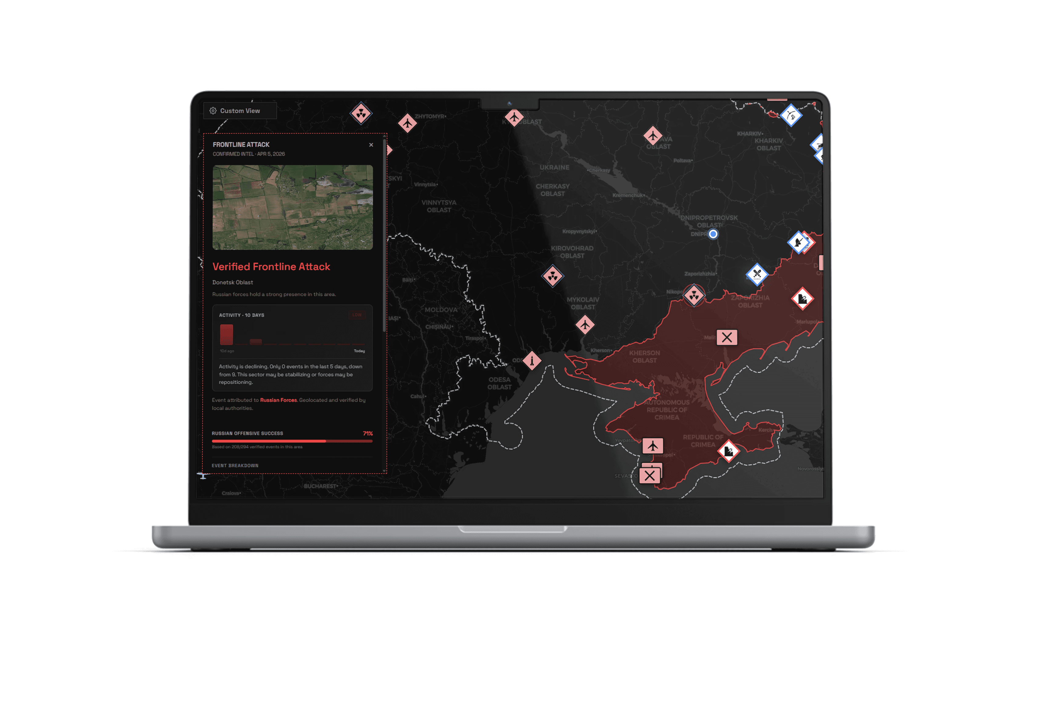 Argos Radar interface
