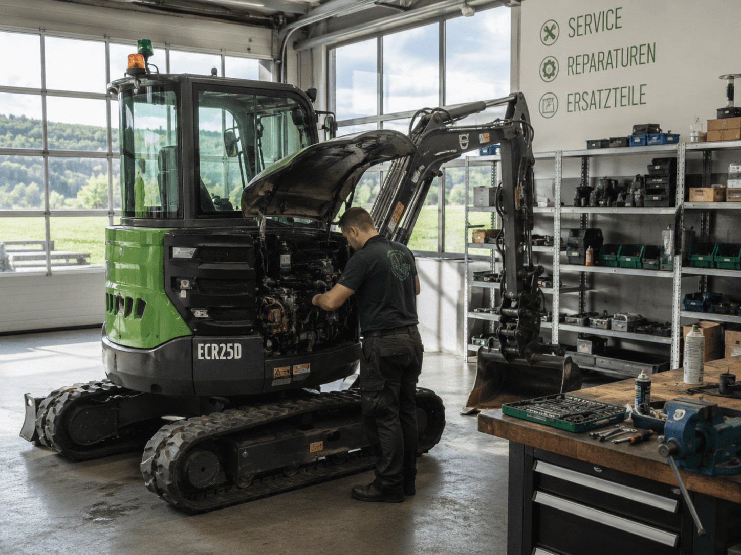 Eine Präsentationsanlage GREEN MAN