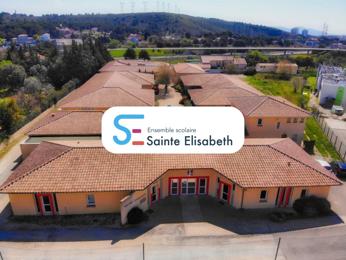 photo prise du ciel du lycée professionnel sainte elisabeth à marseille