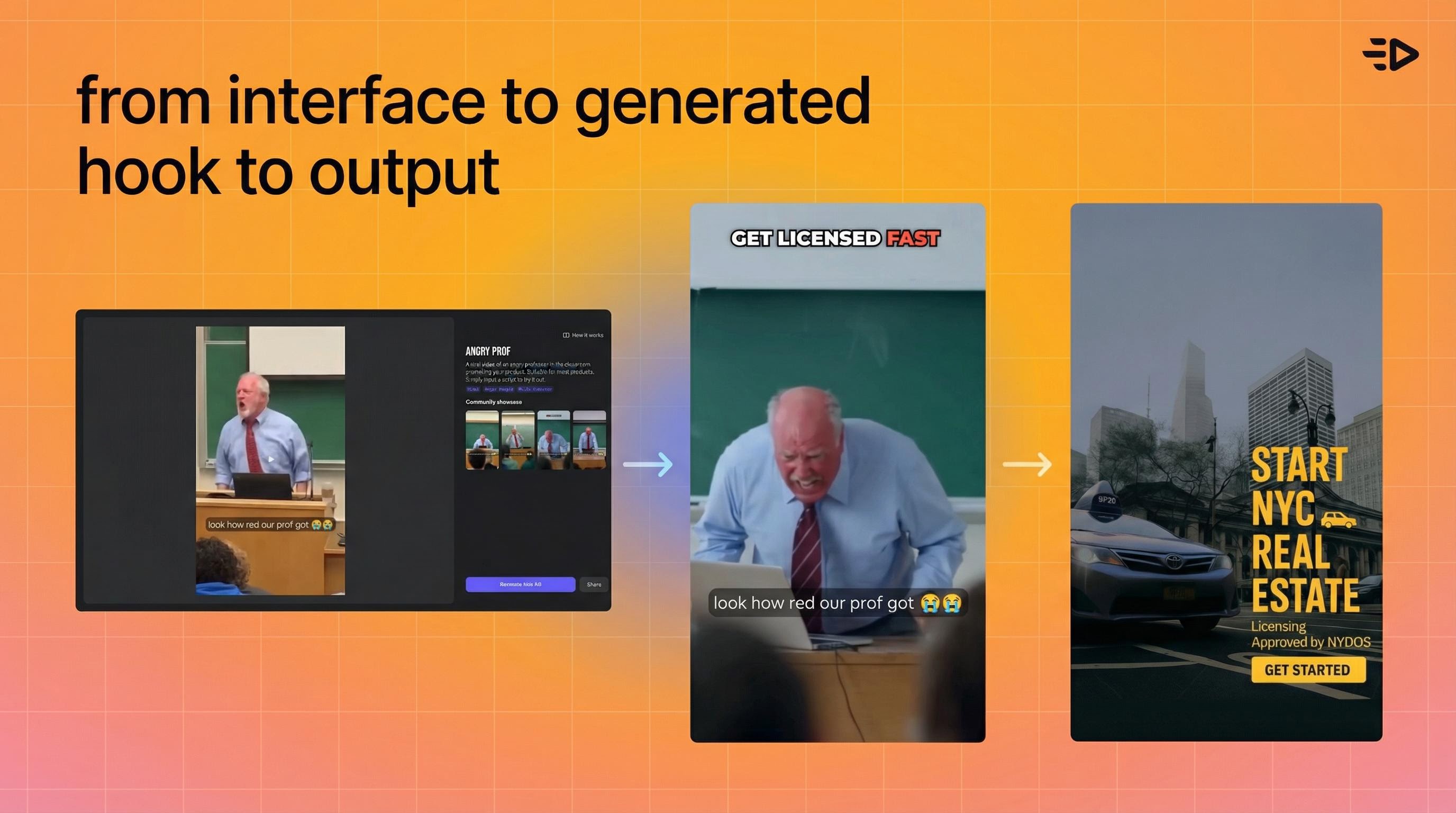 From interface to generated hook to output