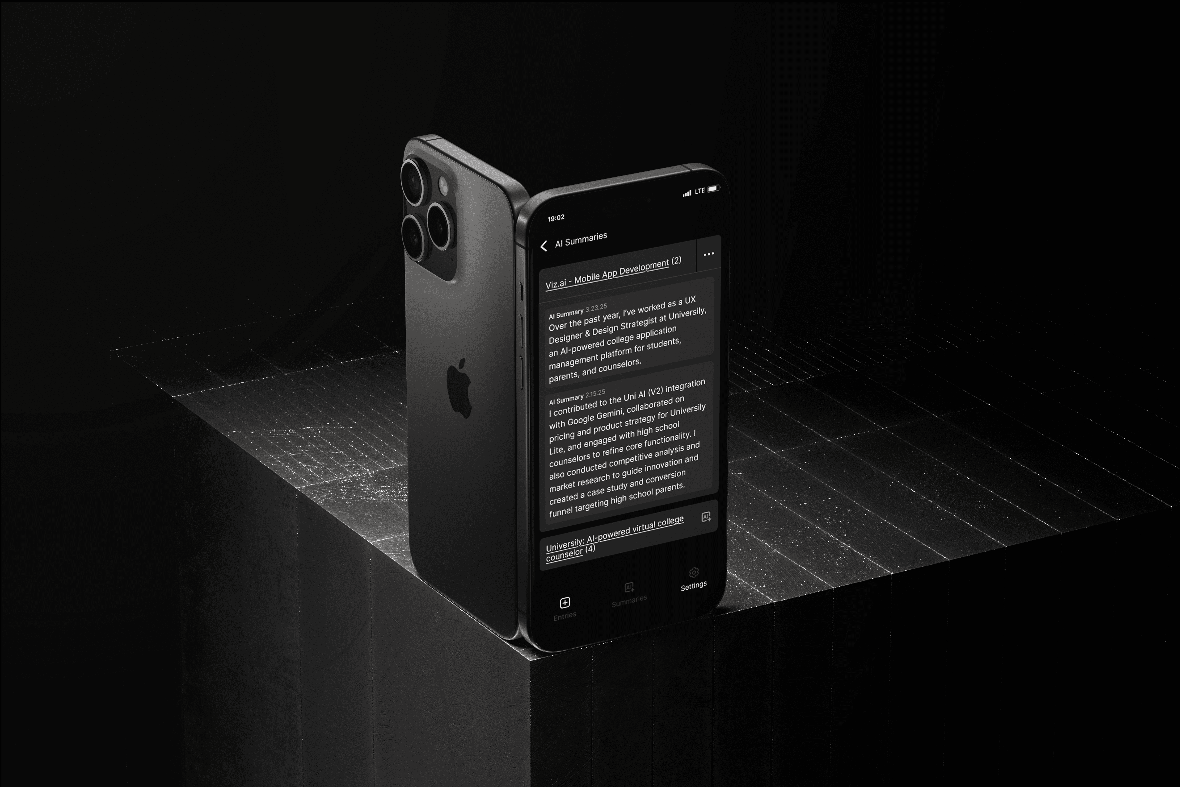 image of a smartphone leaning on top of a record player