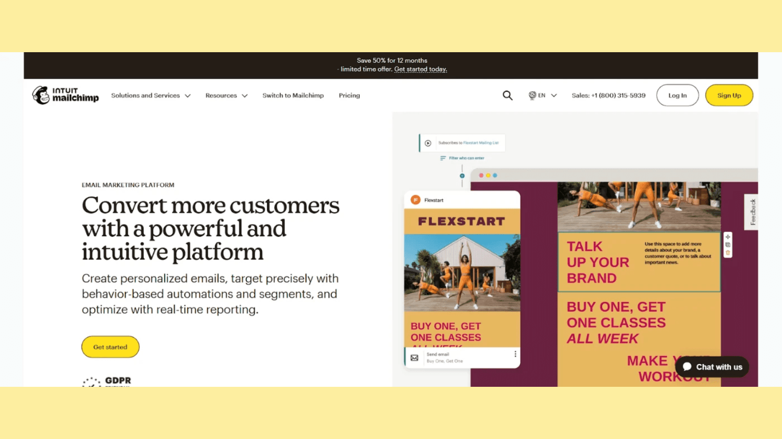 Mailchimp example