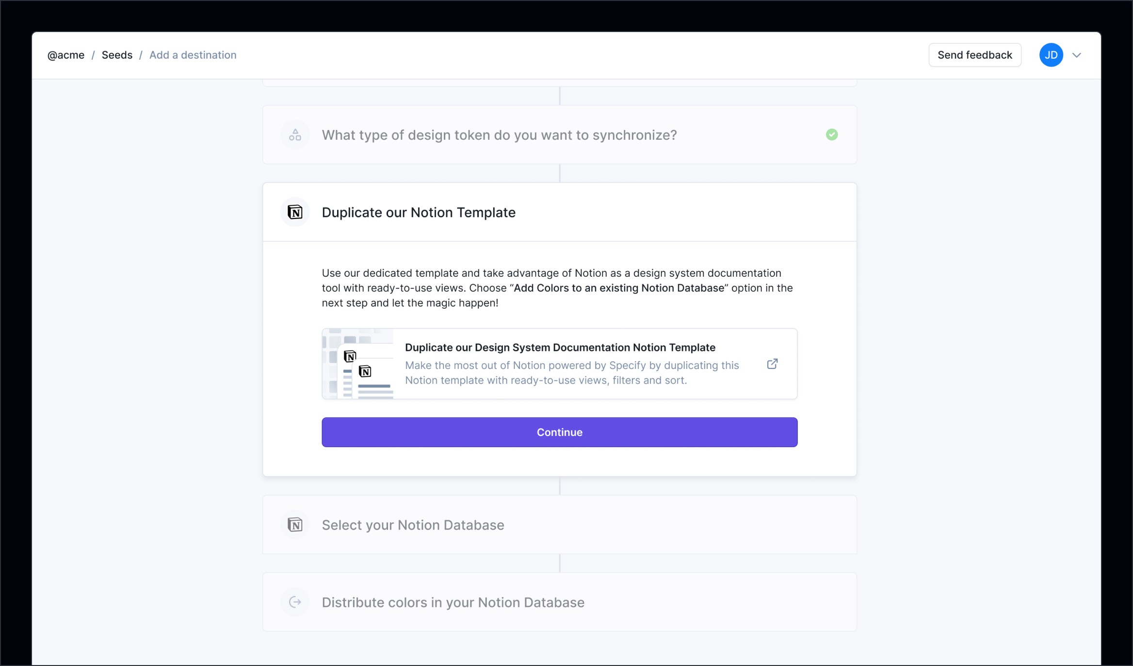 Notion as Destination Distribution