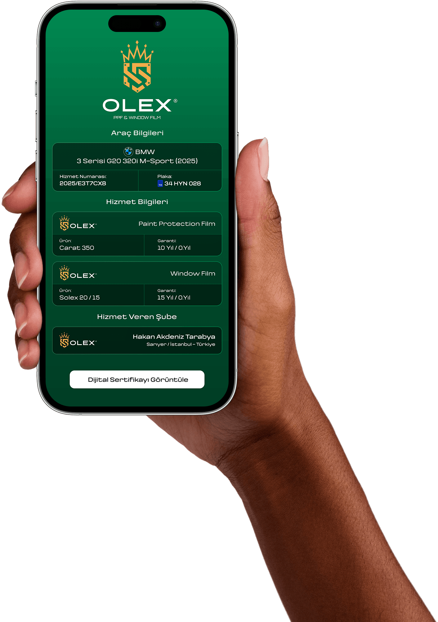 Olex Films Warranty Mobile Screen