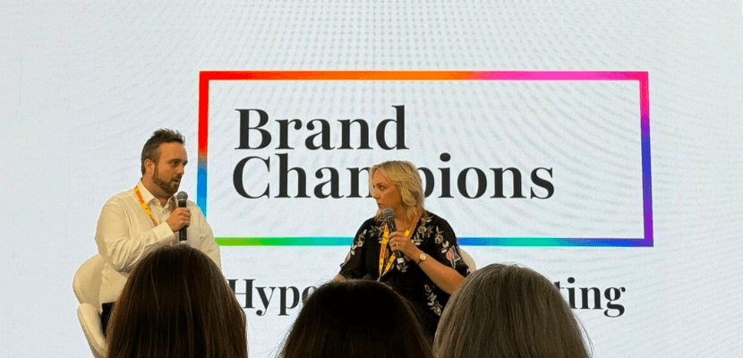 Fiona Wylie and Harry talking at MAd Fest 2026