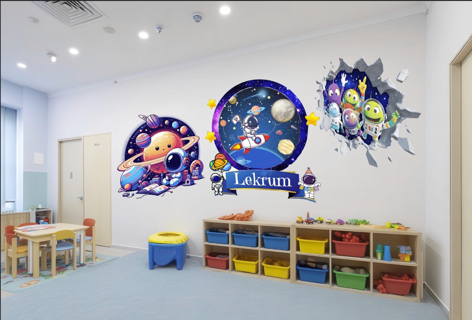 Single tree in a field with light rays.