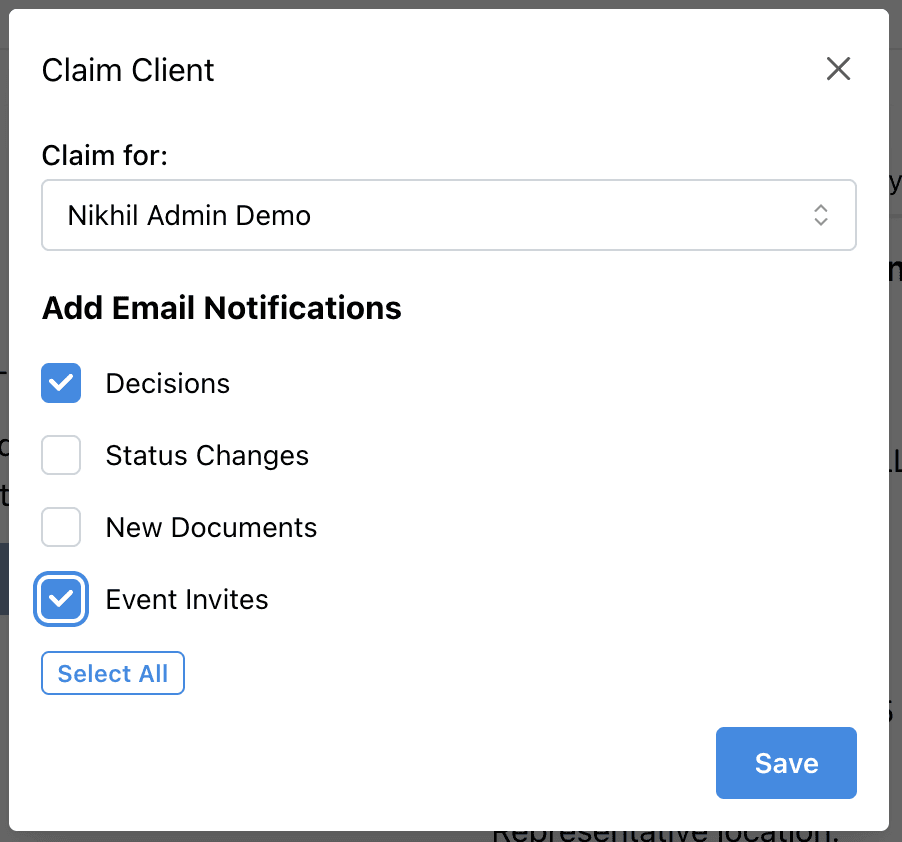 claim cases in chronicle for notifications