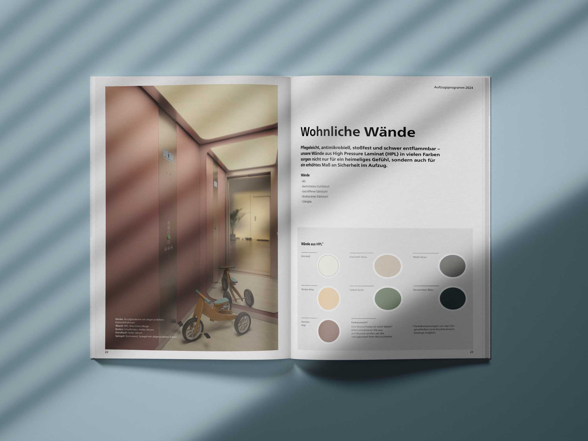 Produktseite im OSMA Katalog – technischer Aufbau mit Infografiken