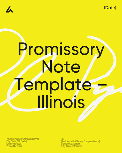 Promissory Note Template – Illinois