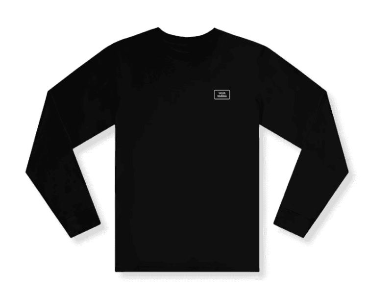 black premium longsleeve tshirt